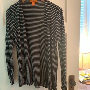 striped cardigan sweater
